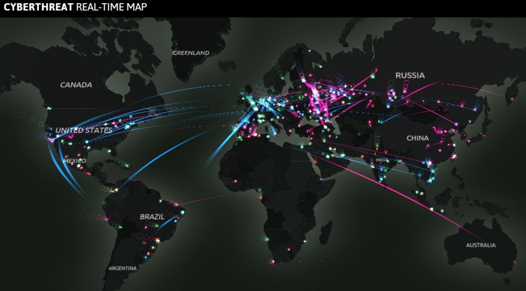 cyber map kaspersky